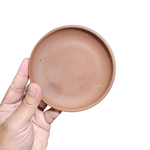 Brown ceramic saucer (L)