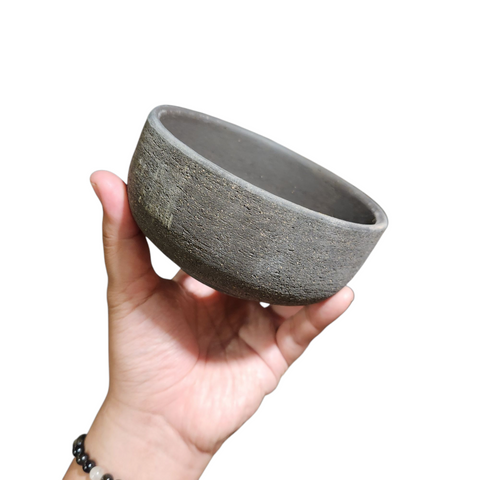 Rustic charcoal planter