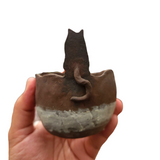 Black Kitty Planter